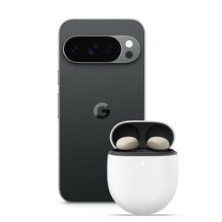 Google Pixel 10 Pro - Smartphone Android sbloccato con Gemini e display Super Actua da 6,3" - Nero ossidiana, 512GB + Pixel Buds Pro 2 - Grigio creta