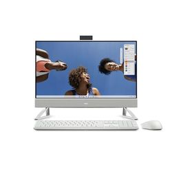 Dell Inspiron 5420 All in One Desktop - 23.8-inch FHD (1920 x 1080) Display, Intel Core i7-1355U Processor, 16GB DDR4 RAM, 512GB SSD, Intel Iris XE Graphics, Windows 11 Home - White