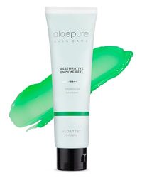 Aloette Aloepure Restorative Enzyme Peel Exfoliating Gel - Deep Cleansing Face Mask - Softens and Exfoliates with No Downtime - Removes Dead Skin Cells - Reveals Healthy and Hydrated Glow - 2 oz