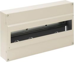 Caja de almacenamiento para 16-18 elementos, resistente, con compartimentos ajustables, ideal para organización de herramientas y accesorios.