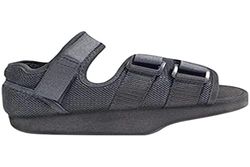 EMO, Chaussure post-chirurgicale à talon, avec velcro, noire, Taille XL (43-45)