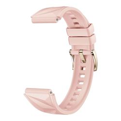HUAWEI EasyFit 3-18F1 Rose Crystal Pink Fluoroélastomère 23 mm Sangle Résistant à l'eau IP54 Bluetooth pour Smartphone, Tablette, Ordinateur Portable, PC