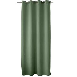 ED ENJOY HOME Blackout Curtain with Silver Eyelets, Clay Green, 140 x 240 cm, 100% Polyester, OEKO-TEX Certified Fabric, Licorice Collection