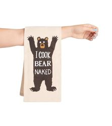 Little Blue House Kitchen Hand/Dish Towels, I Cook Bear Naked, One Size