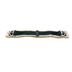 PFIFF Pas podsiodłowy westernowy z futerkiem, czarny, 75 cm, 005260-60-75