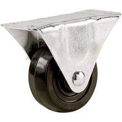 Shepherd Hardware 9482 Roulette fixe très résistante Noir 64 mm