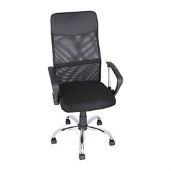 Aranaz 35839 Fauteuil Yoyo, Similicuir, Plastique et métal, Noir, 62 x 70 x 110/120 cm