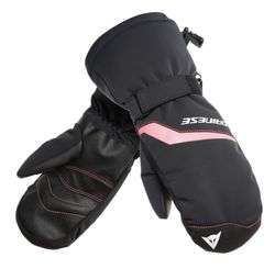 Dainese - Scarabeo Gloves, Gants de Ski, Paume Renforcée, Technologie Ecran Tactile, Noir/Rose, Enfant