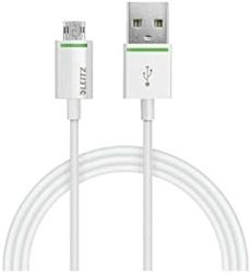 Rexel Leitz 62160001 Câble Micro USB réversible 1 M Blanc