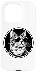 Cute Kids Womens & Mens Brown or Orange Tabby Cat Lover Logo Custodia per iPhone 15 Pro