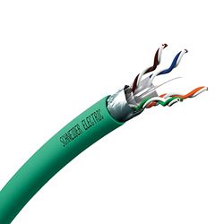 Schneider Electric VDICD13X218 Actassi CL-C-kabel, Cat6A F/UTP D, 4 paar 500 MHz, groen, per strekkende meter