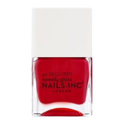 Nails Inc - MAYFAIR MADE ME DO IT Vernis à ongles Quick Drying - Rouge vif - Séchage rapide 45 secondes - Renforcement ongles avec hexanal, calcium, magnésium - Cruelty Free - Manucure parfait
