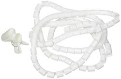 XEN LABS Kabelmanagementhuls (wit en zwart) 2 m incl. clip voor televisie/computer/home entertainment.
