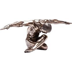 KARE – Statuetta Decorativa Nude Man Bow, Metallo, Rame, 47 x 137 x 40 cm