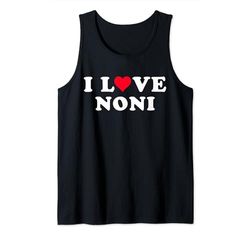 I Love Noni Matching Girlfriend & Novio Noni Nombre Camiseta sin Mangas