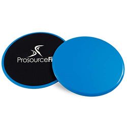 ProsourceFit Core Sliding Exercise Discs, Dual-Sided Sliders para uso em Any Surface at Home ou Gym for Full-Body Workouts, conjunto de 2