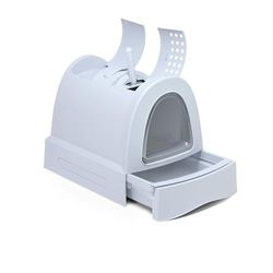 Imac - Hygiënisch kattentoilet, 40 x 42,5 x 56 cm, kleur blauw