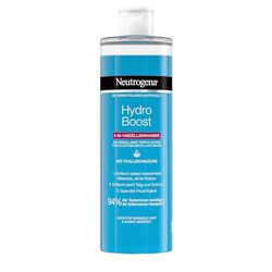 Neutrogena Hydro Boost Facial Cleanser, Micellar Water with Hyaluron, Makeup Remover, 3 x 400 ml