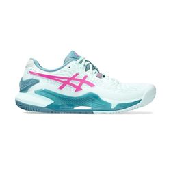 ASICS Gel-Resolution 9 Padel, Sneaker Women, 42.5 EU, SOOTHING SEA/HOT PINK, 42.5