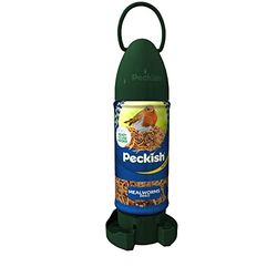 Peckish Mealworm - Comedero Listo para Usar, Grande, Color Verde