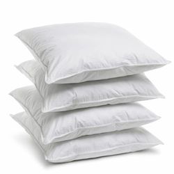 Home Collection, lote de 4 almofadas Cliniguard, antiácaros, branco, 60 x 60 cm, OKE