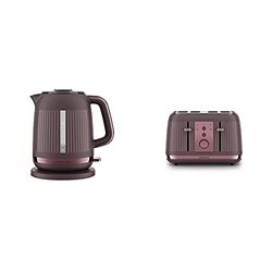 Kenwood Dusk Electric Kettle With Kenwood Dusk Toaster, 4 Slot Toaster