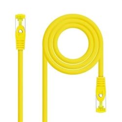 PRENDELUZ Cavo Rete LATIGUILLO RJ45 Cat.6A LSZH SFTP AWG26 0,30 M Giallo NANOCABILE