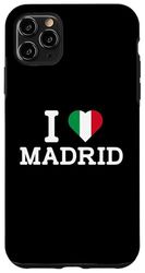 I Love Madrid Funny Italy Flag Prank Joke Gag Humor Novelty Custodia per iPhone 11 Pro Max