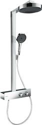 hansgrohe 28742000 Showerpipe, Cromo, Brausekopf 250mm