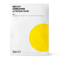 Face D - Maschera Doposole Rinfrescante con Acido Ialuronico, Estratti di Camomilla e Avena, monodose