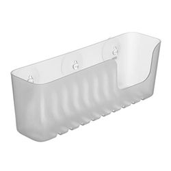 TATAY 4520202 Etagère à Ventouses Grand Modèle Plastique Glace 30 x 8,5 x 11 cm