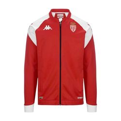 Kappa Sweatshirt Arun Pro 7 AS Monaco 23-24, officieel sweatshirt, rood/grijs, 8 jaar, kinderen