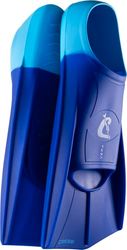 CRESSI Vera Fins Blå/Azure Unisex M-Korta Fenor i 100 % silikon med stängd sko, för simning, öppet vattenträning, pool, apné, dykning, blå/ljusblå, M (EU 39/41)