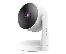 D-Link DCS-8325LH Full HD Wi-Fi Camera with AI Motion Detection, Night Vision, Cloud Video Recording, Person & Boundary Detection, Multi-Zone Detection, Works with Alexa and Google Assistant, White