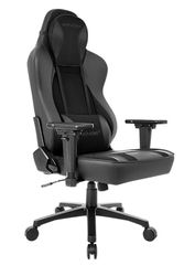 AKRacing Chaise de Bureau Obsidian, Similicuir PU et Microfibre de qualité Automobile, Noir/Noir, Garantie du Fabricant de 5 Ans