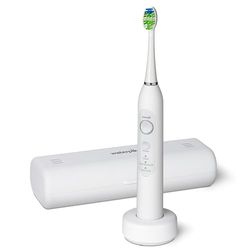 Waterpik Sensonic Brosse à Dents Électrique Sonique, Brosse à Dents Rechargeable pour Adultes avec 3 Modes, Étui de Voyage, Chargeur USB, Blanc, STW-03EU