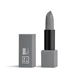 3INA MAKEUP - The Lipstick 990 - Gris Cálido - Labial Gris Cálido Cremoso - Barra de Labios Mate con Vitamina E y Manteca de Karité de Alta Pigmentación con Olor a Vainilla - Vegan - Cruelty Free