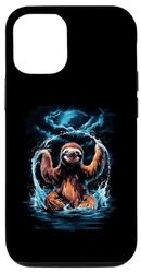 iPhone 13 Sloth Lover Funny Sloth Swimming Rainforest Animal Design Case