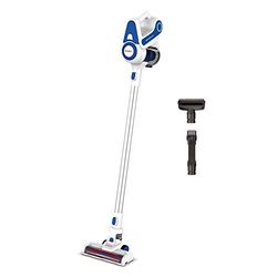 Polti Forzaspira Slim SR90B, Balai Electrique Rechargeable sans Fil, 2 Fonctions Aspiration et Ramassage des Déchets, Technologie Cyclonique, Autonomie 40 Min, Stationnement Vertical, Blanc et Bleu