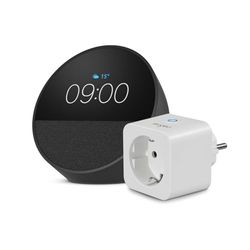 Echo Spot | Nero + Sengled Smart Plug, compatibile con Alexa - Kit di base per Casa Intelligente
