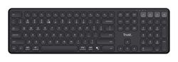 Trust Vaiya Wireless Bluetooth Keyboard + 2.4 GHz QWERTZ Layout, Standard Size Wireless Keyboard with Number Keypad, Integrated Battery, 55% Recycled Plastic, Windows iOS iPadOS macOS Android, Black
