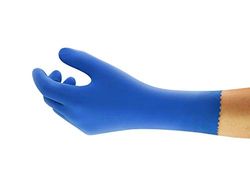 Ansell AlphaTec 87-305 handschoenen voor chemische stoffen, multifunctionele werkhandschoenen, contact met levensmiddelen, comfort en behendigheid, katoen velours interieur, maat XL (12 paar)