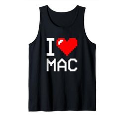 I Heart Mac, I Love Mac Nome personalizzato Canotta