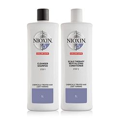 Nioxin Pack Champú Y Acondicionador 1000ml/ Sistema 5/ Cabello Tratado Químicamente y Debilitado