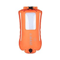 ZONE3 - Bouée de Natation recyclée 28 L avec lumières LED | Sac étanche avec étui pour téléphone Portable | Flotteur de sécurité pour Eau Libre et Triathlon | avec réflecteurs et Ceinture réglable