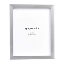 Amazon Basics Moldura retangular para fotografias, 20 x 25 cm, 2 unidades, níquel