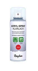 Rayher vernice acrilica spray trasparente, brillante, bomboletta 200ml, per esterni ed interni, ecologico, 34467000