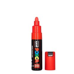Posca Uni-Ball 181321 - Rotulador de punta ancha cónica PC 7M, 4,5-5,5 mm, rojo