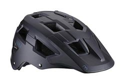 BBB Kolarski kask rowerowy unisex Nanga Bhe-54 z mocowaniem na aparat ABS powłoka stały duży daszek z certyfikatem CE, męski i damski, czarny matowy, rozmiar M 54-58 cm UK