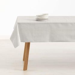 BELUM | Stain Resistant Tablecloth Size 200 x 140 cm - Extra Soft Touch Tablecloth Light Beige - Tablecloth 100% Made in Spain Fabric 100% Organic Cotton - Plain Model Tablecloth